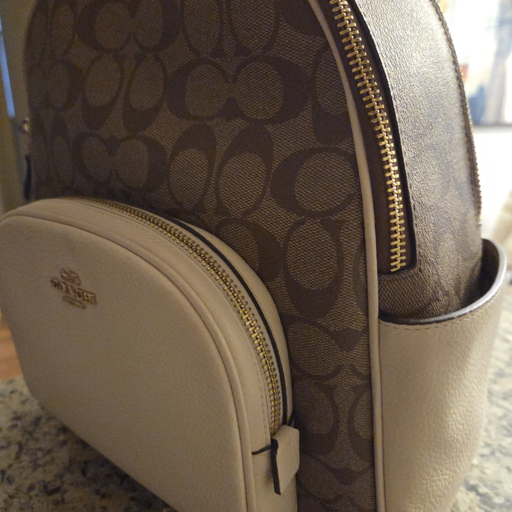 Coach Brown and Cream Backpack - Picture 4 of 4